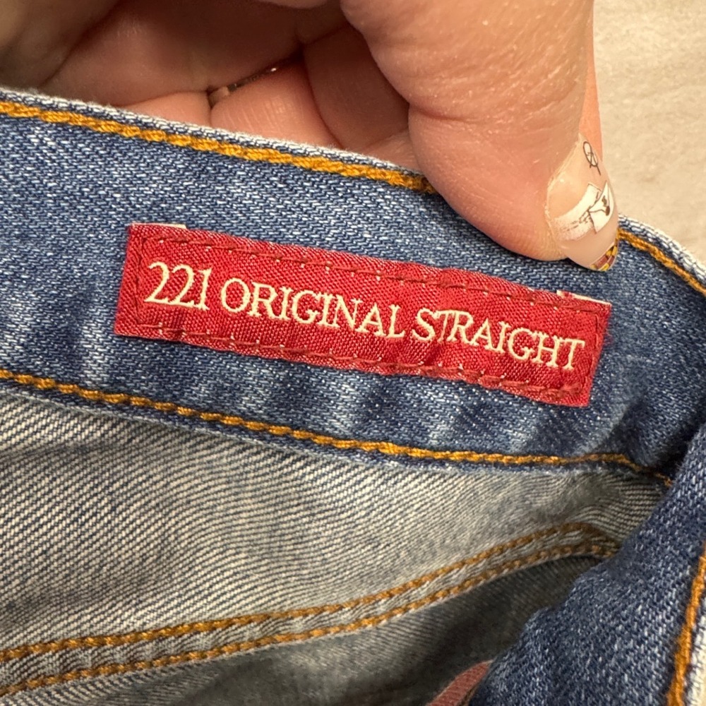 Lucky Brand 221 Y2K Original Straight Womens Jeans 28x30 Medium Wash Blue Denim - Picture 7 of 12
